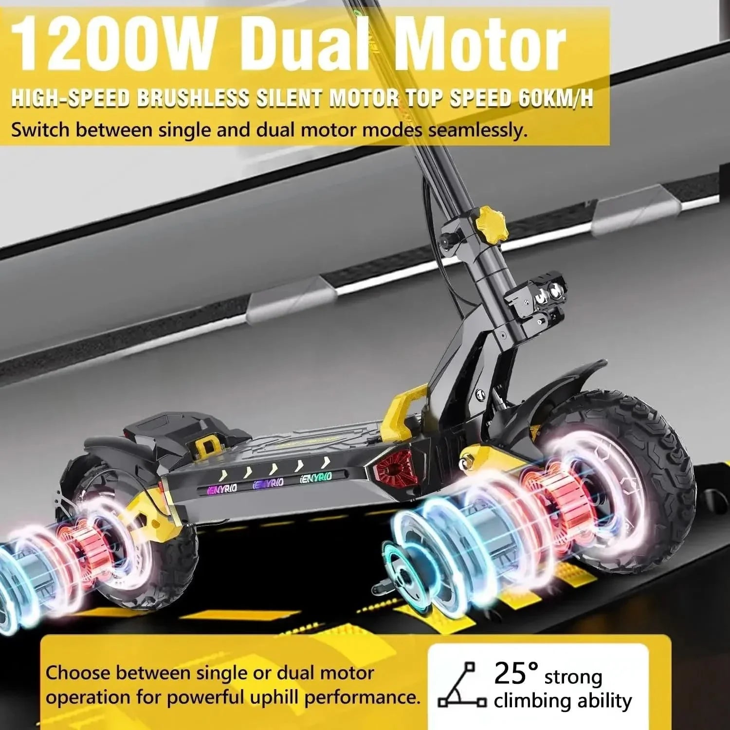 i ENYRID ES60 60 V 23 AH Electric Scooter
